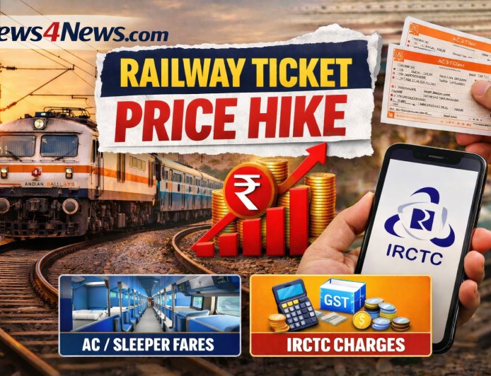 Railway Ticket Price Hike Announced: Check New Fares, IRCTC Charges & What Passengers Need to Know